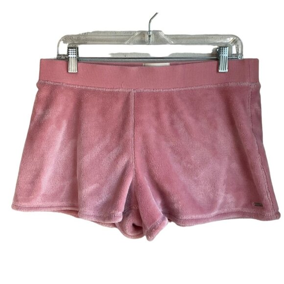 UGG Pants - Ugg Womens Sz Large Pink Soft Fleece Shorts Loungewear Cozy Cotton Bl